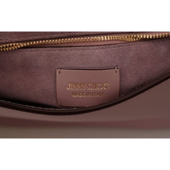 JIMMY CHOO Varenne Mauve Leather Shoulder Bag - Picture 6 of 7